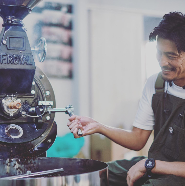 坂口憲二のコーヒー焙煎の画像
