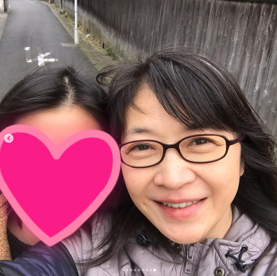 田中美佐子と娘の写真
